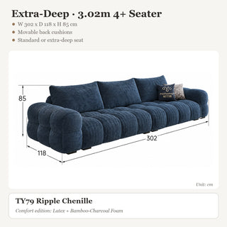 Extra-Deep · 3.02m 4+ Seater
