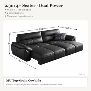 2.3m 4+ Seater · Dual Power