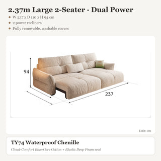 2.37m Large 2-Seater · Dual Power