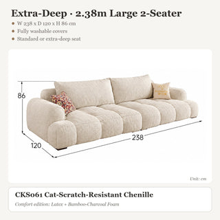Extra-Deep · 2.38m Large 2-Seater