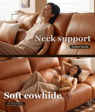 Neck support and soft cowhide