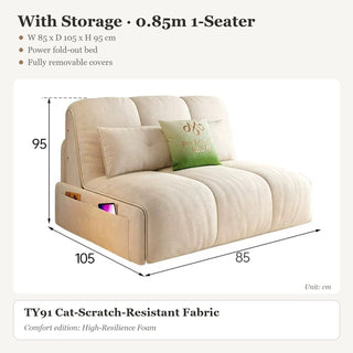 With Storage · 0.85m 1-Seater