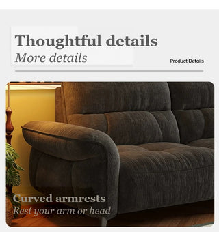 Curved armrests