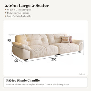 2.06m Large 2-Seater