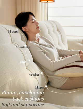 Plump back cushions
