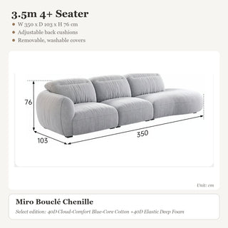 3.5m 4+ Seater