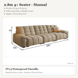 2.8m 4+ Seater · Manual