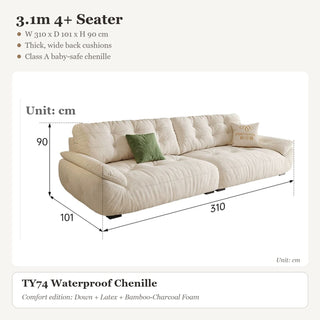 3.1m 4+ Seater