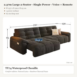 2.37m Large 2-Seater · Single Power · Voice + Remote