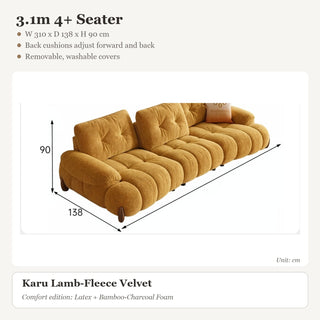 3.1m 4+ Seater