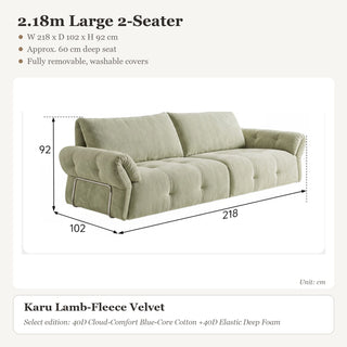 2.18m Large 2-Seater