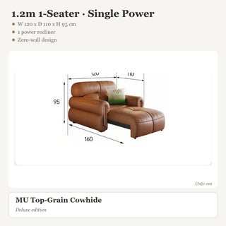 1.2m 1-Seater · Single Power