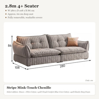 2.8m 4+ Seater