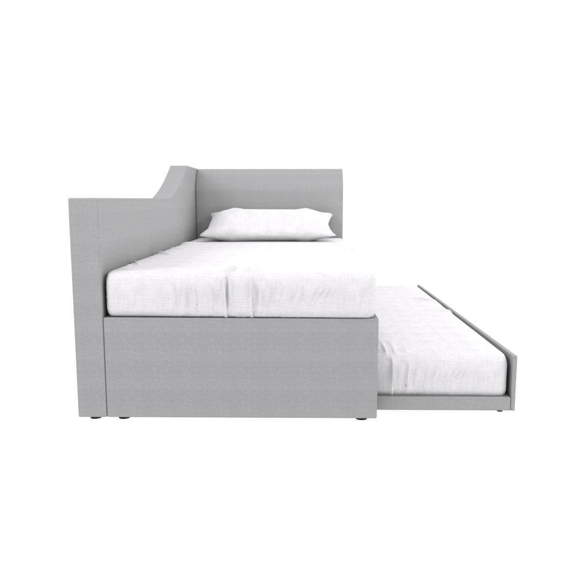 Barry 3 in 1 Grey Fabric Daybed Pull Out Bed Frame (Water Repellent) Singapore