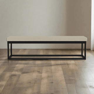 Bazil Faux Leather Dining Bench Singapore