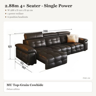 2.88m 4+ Seater · Single Power