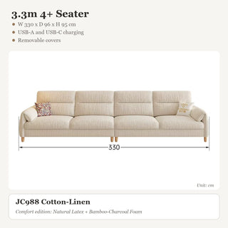 3.3m 4+ Seater