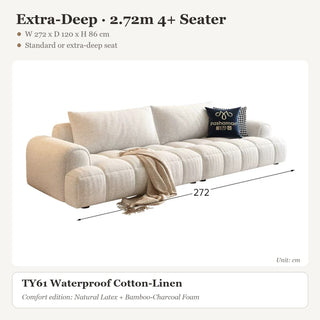Extra-Deep · 2.72m 4+ Seater