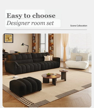 Sofa with footstool
