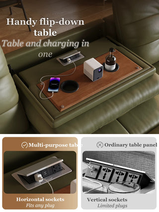 Handy flip-down table