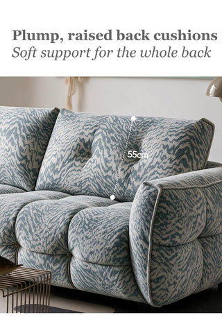 Plump, raised back cushions