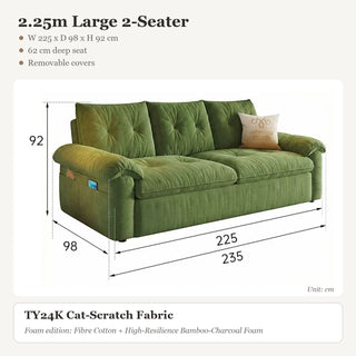 2.25m Large 2-Seater