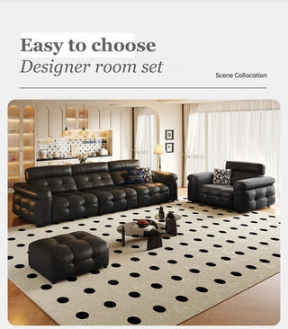 Voroona Genuine Leather Sofa, view 4