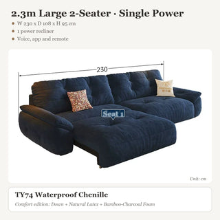 2.3m Large 2-Seater · Single Power