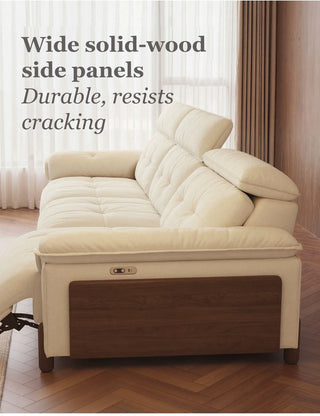 Wide solid-wood side panels