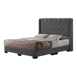 Begonia Grey Fabric Bed Frame (Water Repellent) Singapore