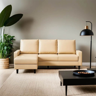 Aurora Faux Leather L-Shape Sofa