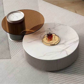 Bellatrix Glossy Sintered Stone Nesting Coffee Table Singapore