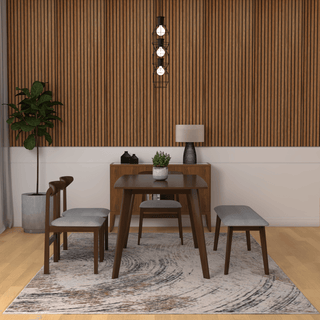 Beverly Wooden Dining Set (140cm) Singapore