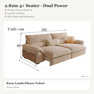 2.82m 4+ Seater · Dual Power