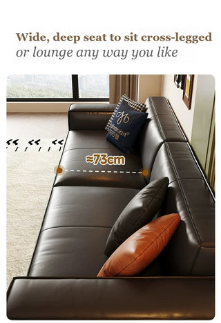 Approx. 73 cm deep seat