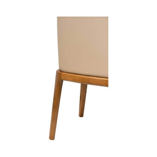 Blanca Faux Leather Wooden Dining Chair Singapore