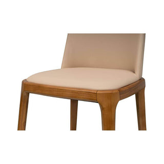 Blanca Faux Leather Wooden Dining Chair Singapore