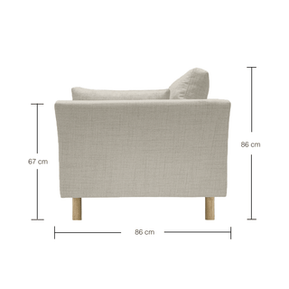 Bondi 2 Seater Fabric Sofa by Zest Livings Singapore