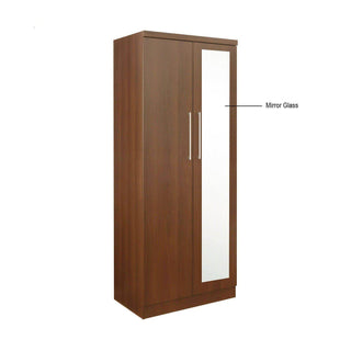 Megafurniture | Borese Mirror Open Door Wardrobe | Open Door Wardrobe
