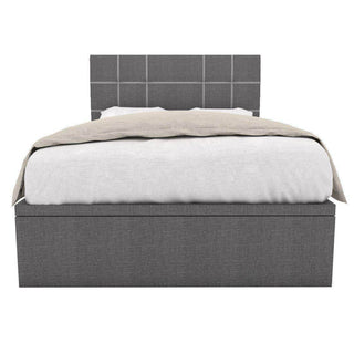 Boris Grey Fabric Storage Bed Frame (Water Repellent) + Somnuz™ Comforto 10" Bamboo Fabric Latex Pocketed Spring Mattress Singapore