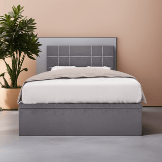 Boris Grey Fabric Storage Bed (Water Repellent) Singapore