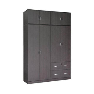 Megafurniture | Bourne Walnut 5ft Open Door Wardrobe | Open Door Wardrobe