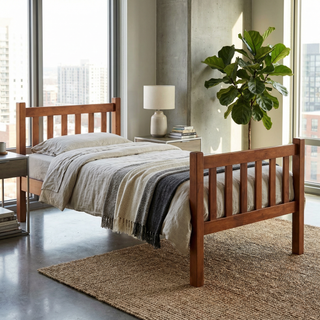 Brione Wooden Bed - Single