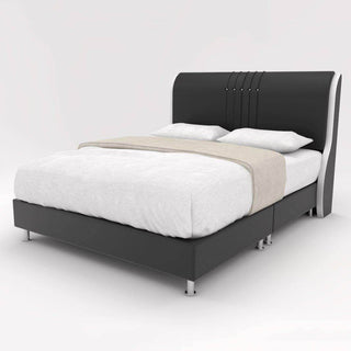 Byrd Faux Leather Bed Frame Singapore
