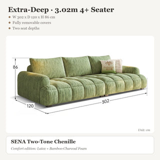 Extra-Deep · 3.02m 4+ Seater