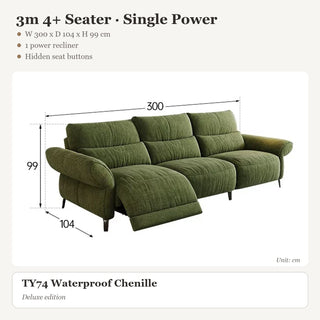 3m 4+ Seater · Single Power