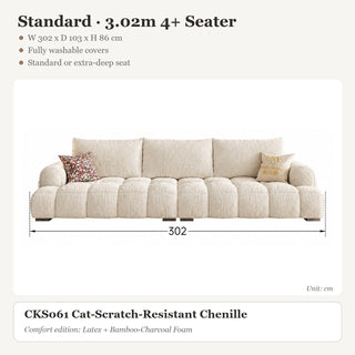 Standard · 3.02m 4+ Seater