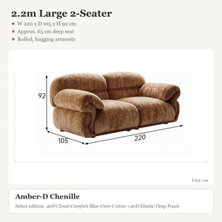 2.2m Large 2-Seater