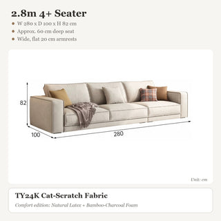 2.8m 4+ Seater