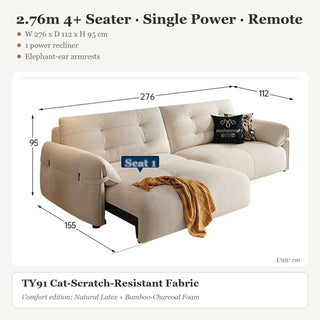 2.76m 4+ Seater · Single Power · Remote